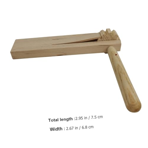 NOLITOY 2 Stück Holzratsche Teiliges Musikinstrumente Lernspielzeug Geräuschvoll Handbetriebene Drehbare Kastagnetten Pädagogisch Sicher für Junge NOLITOY 2 Stück Holzratsche Teiliges Musikinstrumente Lernspielzeug Geräuschvoll Handbetriebene Drehbare Kastagnetten Pädagogisch Sicher für Junge von NOLITOY