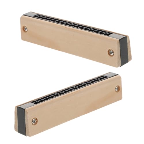 NOLITOY 2 Stück Mundharmonika Holzspielzeug DIY Musikinstrument Tragbares Kleines Instrument für Anfänger und Musikförderung Geschenk zum Geburtstag und Fest NOLITOY 2 Stück Mundharmonika Holzspielzeug DIY Musikinstrument Tragbares Kleines Instrument für Anfänger und Musikförderung Geschenk zum Geburtstag und Fest von NOLITOY