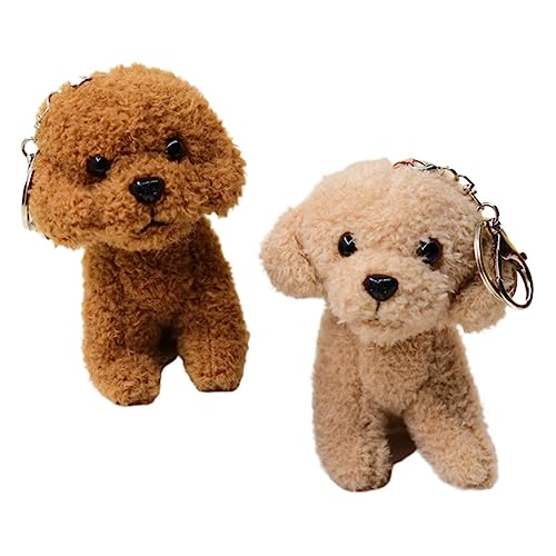 NOLITOY 2 Stück Plüsch Hund Schlüsselanhänger Kuschelig Gefüllte Hund Anhänger Niedlich Tragbar Tasche Zubehör Dekorativer Beutelanhänger NOLITOY 2 Stück Plüsch Hund Schlüsselanhänger Kuschelig Gefüllte Hund Anhänger Niedlich Tragbar Tasche Zubehör Dekorativer Beutelanhänger von NOLITOY