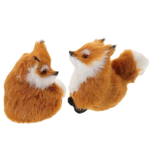 NOLITOY 2 Stück Realistisches Plüsch Fuchsfell Weiches Tierornament Charmante Deko für Zuhause Büro Vielseitige Wohnraumgestaltung Naturgetreues Kuscheltier Geschenkidee NOLITOY 2 Stück Realistisches Plüsch Fuchsfell Weiches Tierornament Charmante Deko für Zuhause Büro Vielseitige Wohnraumgestaltung Naturgetreues Kuscheltier Geschenkidee von NOLITOY