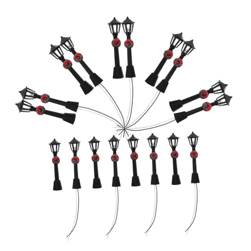 NOLITOY 20 Stück Miniatur Straßenlaternen LED Modellhaus Beleuchtung Miniaturstädtische Nachtlichter für Puppenhaus Landschaftsdekor DIY Basteln mit Langlebiger LED Beleuchtung NOLITOY 20 Stück Miniatur Straßenlaternen LED Modellhaus Beleuchtung Miniaturstädtische Nachtlichter für Puppenhaus Landschaftsdekor DIY Basteln mit Langlebiger LED Beleuchtung von NOLITOY