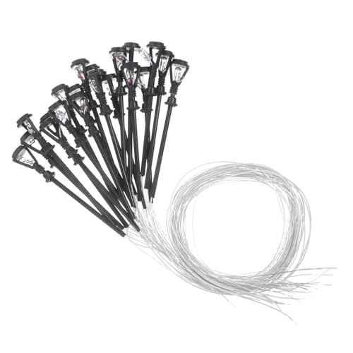 NOLITOY 20 Stück Teiliges Mini Gartenlampen Warmweiß LED Micro Landschaftsbeleuchtung Miniatur Straßenlaternen für Miniaturhäuser Puppenhaus Gartendeko Außen NOLITOY 20 Stück Teiliges Mini Gartenlampen Warmweiß LED Micro Landschaftsbeleuchtung Miniatur Straßenlaternen für Miniaturhäuser Puppenhaus Gartendeko Außen von NOLITOY