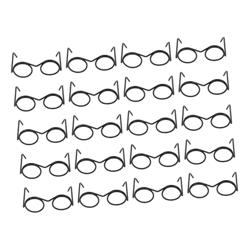 NOLITOY 20 Stück Teiliges Mini-puppenbrillen aus Metall ohne Gläser Runde Drahtfassung Linsenlose Dekobrillen für Puppenkleidung Fotorequisiten Geburtstags NOLITOY 20 Stück Teiliges Mini-puppenbrillen aus Metall ohne Gläser Runde Drahtfassung Linsenlose Dekobrillen für Puppenkleidung Fotorequisiten Geburtstags von NOLITOY