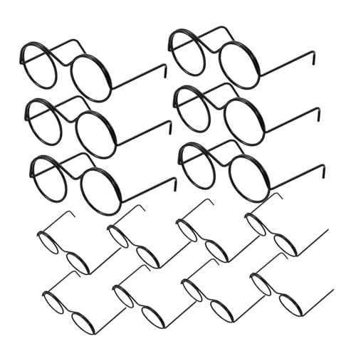 NOLITOY 20 Stück Teiliges Miniatur Puppenbrillen ohne Gläser Runde Metallrahmen Klassische Schwarze Mini Brillen für Puppenzubehör Basteln und Dekoration für Puppenhaus und Fotoshootings NOLITOY 20 Stück Teiliges Miniatur Puppenbrillen ohne Gläser Runde Metallrahmen Klassische Schwarze Mini Brillen für Puppenzubehör Basteln und Dekoration für Puppenhaus und Fotoshootings von NOLITOY