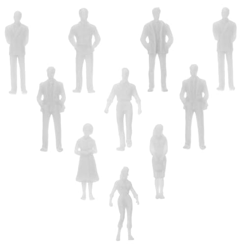 NOLITOY 20 Stück Unbemalte Modellbau Figuren für DIY Landschaft Architektur Modelleisenbahn und Puppenhaus Dekoration NOLITOY 20 Stück Unbemalte Modellbau Figuren für DIY Landschaft Architektur Modelleisenbahn und Puppenhaus Dekoration von NOLITOY