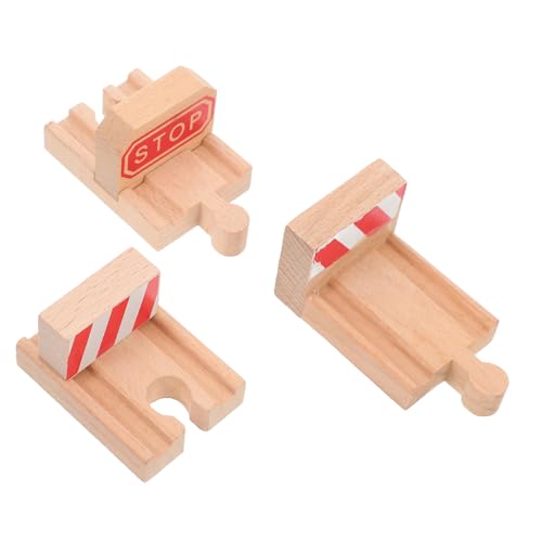 NOLITOY 3 Stück Teiliges Holz Eisenbahn Schienen Konkave Erweiterungsschienen mit Stopper Robuste Zubehörteile für Kreative Modellbahnlandschaften Kompatibel mit Holzeisenbahn NOLITOY 3 Stück Teiliges Holz Eisenbahn Schienen Konkave Erweiterungsschienen mit Stopper Robuste Zubehörteile für Kreative Modellbahnlandschaften Kompatibel mit Holzeisenbahn von NOLITOY