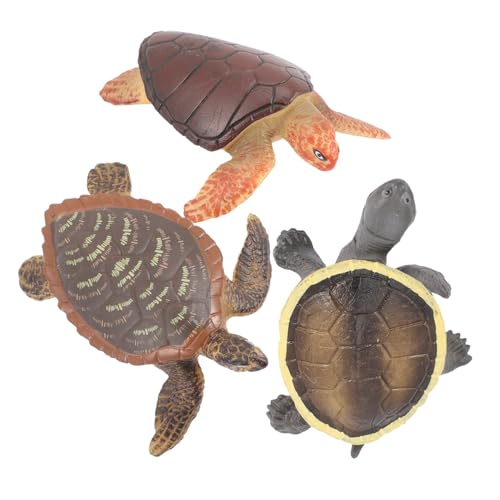 NOLITOY 3 Stück Teiliges Miniatur Schildkröten Modell Realistische Reptilien Tierfiguren Dekorativ und Edukativ als Lernspielzeug für Sammler NOLITOY 3 Stück Teiliges Miniatur Schildkröten Modell Realistische Reptilien Tierfiguren Dekorativ und Edukativ als Lernspielzeug für Sammler von NOLITOY