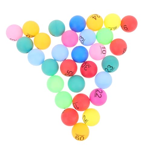 NOLITOY 30 Stück Teiliges Bunte Kunststoff Lotteriekugeln mit Zahlen Hohl und Langlebig für Bingo Partyspiele und Tombola Sichere Spielbälle für Familienfeiern und Veranstaltungen NOLITOY 30 Stück Teiliges Bunte Kunststoff Lotteriekugeln mit Zahlen Hohl und Langlebig für Bingo Partyspiele und Tombola Sichere Spielbälle für Familienfeiern und Veranstaltungen von NOLITOY