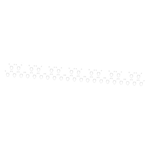 NOLITOY 35 Stk Gepudertes Schaumkugel-Stirnband Kopfschmuck für den Abschlussball Antennen Kostümzubehör dekorativer Kopfschmuck haarschmuck haarband Haare mit Ball Haarreifen Plastik Weiß von NOLITOY