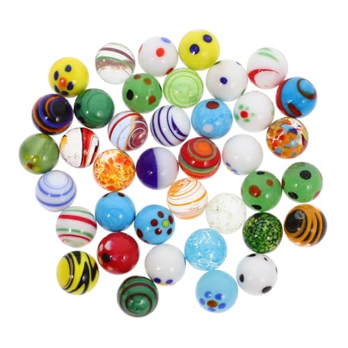 NOLITOY 38 Stück Teiliges Bunte Glasmurmeln aus Robustem Glas Dekorativ für Vasen Gartendekoration Schmetterlingsfutterspender und Aquarien Farbenfroh und Sicher für Fische NOLITOY 38 Stück Teiliges Bunte Glasmurmeln aus Robustem Glas Dekorativ für Vasen Gartendekoration Schmetterlingsfutterspender und Aquarien Farbenfroh und Sicher für Fische von NOLITOY