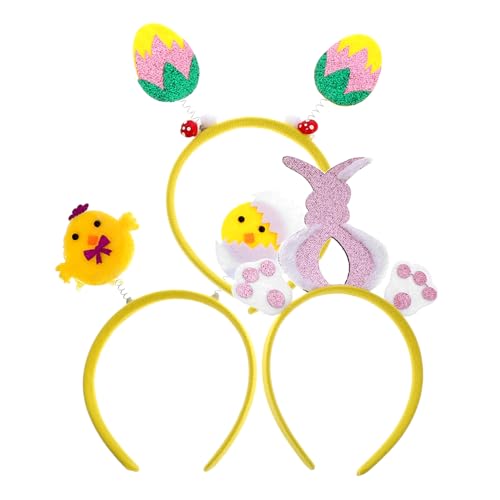 NOLITOY 3st Osterhasen-stirnband Karnevalsstirnbänder Für Damen Haarschmuck Für Mädchen Ostern Haarschmuck Karneval Stirnbänder Festival-stirnband Feiertagsstirnbänder Für Frauen Filzstoff von NOLITOY