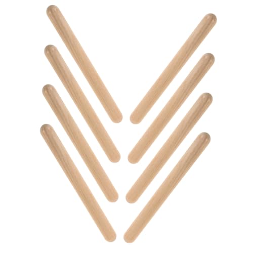 NOLITOY 4 Paare Holz Claves Rhythmus Sticks Kindersicher Orff Musikunterricht Percussion Instrumente für Kindergarten Klassenzimmer Interaktives Lernspielzeug NOLITOY 4 Paare Holz Claves Rhythmus Sticks Kindersicher Orff Musikunterricht Percussion Instrumente für Kindergarten Klassenzimmer Interaktives Lernspielzeug von NOLITOY