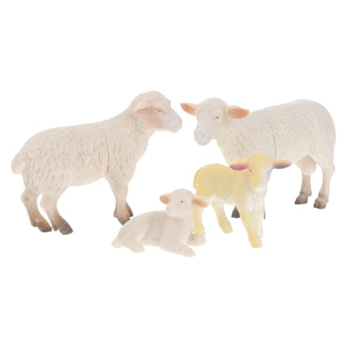 NOLITOY 4 Stück Realistische Schaffamilie Tierfiguren Bauernhoftiere Simulation Geschenk Lernspielzeug für Jungen und Mädchen NOLITOY 4 Stück Realistische Schaffamilie Tierfiguren Bauernhoftiere Simulation Geschenk Lernspielzeug für Jungen und Mädchen von NOLITOY