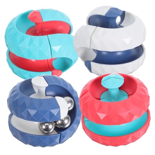 NOLITOY 4 Stück Rotierende Puzzle-Kugeln Beruhigendes Fidget Glatter Drehmechanik Handliches Stressabbau-Spiel für Erwachsene für Büro Zuhause und Reisen NOLITOY 4 Stück Rotierende Puzzle-Kugeln Beruhigendes Fidget Glatter Drehmechanik Handliches Stressabbau-Spiel für Erwachsene für Büro Zuhause und Reisen von NOLITOY