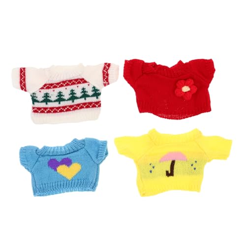 NOLITOY 4 Stück Teiliges Bärenpullover mit Weihnachtsbaum Regenschirm Blume und Herz Mustern Austauschbare Kuscheltier Kleidung für Plüschtiere DIY für Mädchen Geburtstag NOLITOY 4 Stück Teiliges Bärenpullover mit Weihnachtsbaum Regenschirm Blume und Herz Mustern Austauschbare Kuscheltier Kleidung für Plüschtiere DIY für Mädchen Geburtstag von NOLITOY