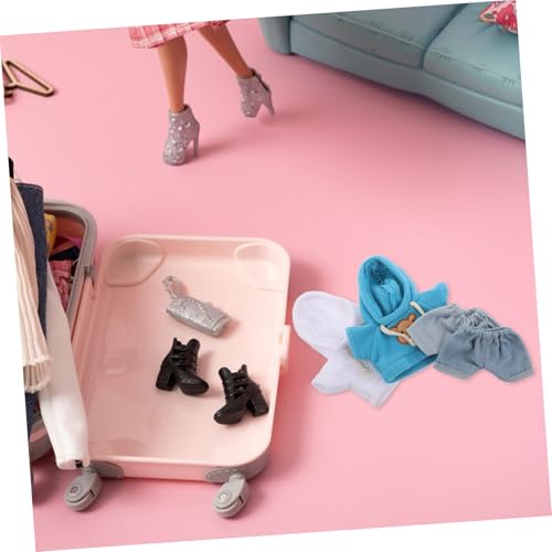 NOLITOY 4 Stück Teiliges Kuscheltierset Kleidung Bär Outfit Hoodie und Jeans für DIY Plüschtiere Niedliche Bequeme Baumwollkleidung für Kleine Stofftiere und Puppen NOLITOY 4 Stück Teiliges Kuscheltierset Kleidung Bär Outfit Hoodie und Jeans für DIY Plüschtiere Niedliche Bequeme Baumwollkleidung für Kleine Stofftiere und Puppen von NOLITOY