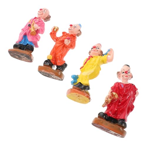 NOLITOY 4 Stück Teiliges Miniatur Clown Künstlerische Schreibtischdekoration aus Hochwertiger Handarbeit Vielseitig als Sandspielsand Accessoire Dekoratives Garten und Wohnambiente für NOLITOY 4 Stück Teiliges Miniatur Clown Künstlerische Schreibtischdekoration aus Hochwertiger Handarbeit Vielseitig als Sandspielsand Accessoire Dekoratives Garten und Wohnambiente für von NOLITOY