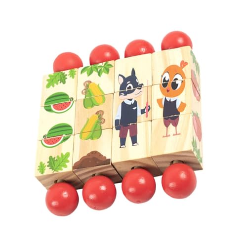 NOLITOY 4 Stück Teiliges Montessori Holzpuzzle Lernspielzeug Ab Jahren Drehbares Tier Motorikspielzeug zur Kognitiven und Motorischen Entwicklung Pädagogisches Puzzle für Kleinkinder NOLITOY 4 Stück Teiliges Montessori Holzpuzzle Lernspielzeug Ab Jahren Drehbares Tier Motorikspielzeug zur Kognitiven und Motorischen Entwicklung Pädagogisches Puzzle für Kleinkinder von NOLITOY