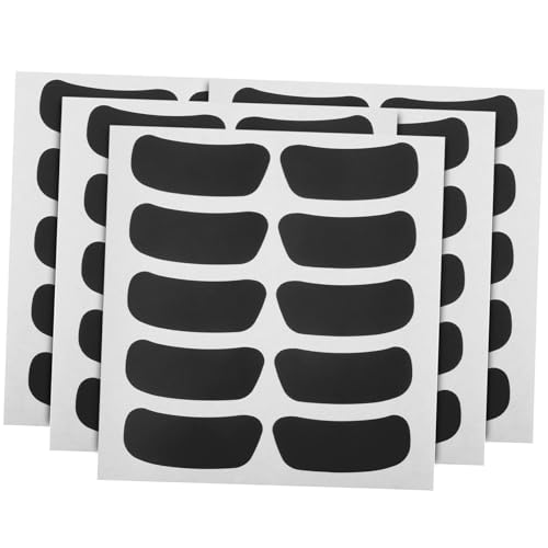 NOLITOY 50 Blatt Sportliche Augenstreifen Aufkleber Wiederverwendbare Blanko Fan Sticker Atmungsaktiv Für Baseball Fußball Lacrosse Fans Schwarz NOLITOY 50 Blatt Sportliche Augenstreifen Aufkleber Wiederverwendbare Blanko Fan Sticker Atmungsaktiv Für Baseball Fußball Lacrosse Fans Schwarz von NOLITOY