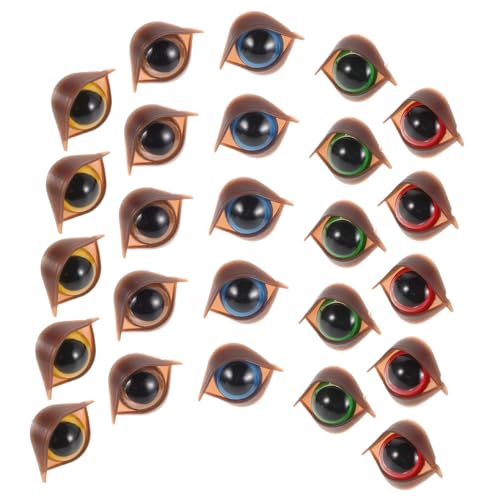 NOLITOY 50 Stück Sicherheitsaugen Kunststoff mit Doppelwimpern und Unterlegscheibe für Häkeltiere DIY Bastelaugen Tieraugen Plüschtiere Kuscheltiere Zubehör Mixfarben NOLITOY 50 Stück Sicherheitsaugen Kunststoff mit Doppelwimpern und Unterlegscheibe für Häkeltiere DIY Bastelaugen Tieraugen Plüschtiere Kuscheltiere Zubehör Mixfarben von NOLITOY
