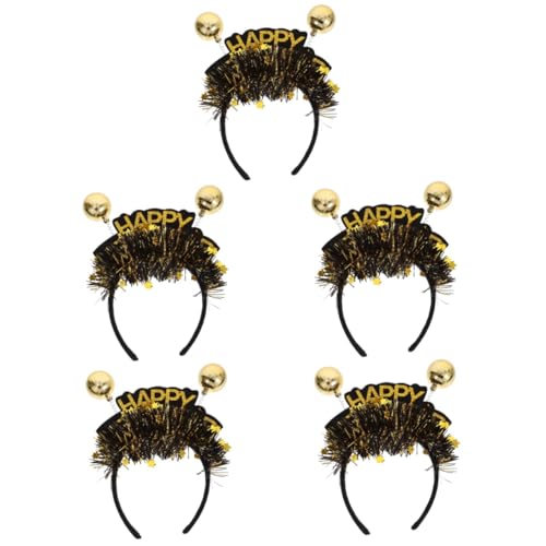 NOLITOY 5St Stirnband glitzerndes Haarband Disco-Kopfbedeckung Partygeschenke für das neue Jahr Partydekoration kopfschmuck frohes neues jahr haarbänder Festivaldekorationen Filzstoff von NOLITOY