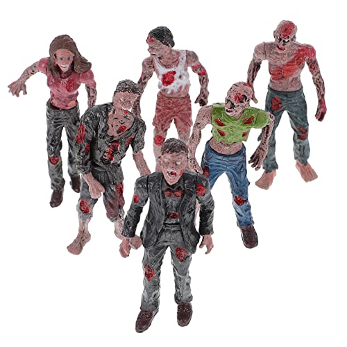 NOLITOY 6 STK Actionfiguren Für Jungen Zombie-Puppen Homies Figuren Zombiepuppen Für Jungen Zombie-Survival-kit Schlappe Puppe Zombie-Spielzeug Jungs-Spielzeug Überleben Beweglich Kind von NOLITOY