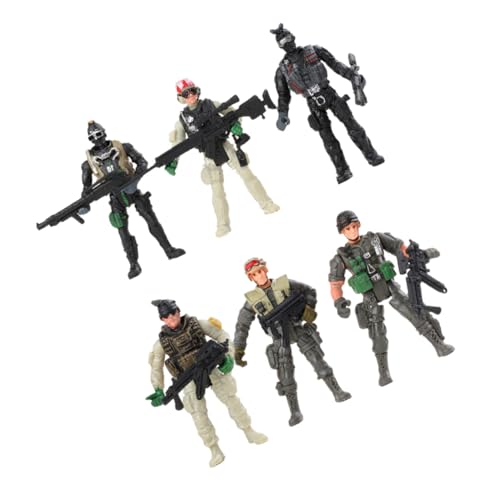 NOLITOY 6 Stück Teiliges Flexibles Soldatenmodell spielset für Bewegliche Militärfiguren aus Kunststoff Verschiedene Posen Sicher und Pädagogisch für Jungen und Mädchen NOLITOY 6 Stück Teiliges Flexibles Soldatenmodell spielset für Bewegliche Militärfiguren aus Kunststoff Verschiedene Posen Sicher und Pädagogisch für Jungen und Mädchen von NOLITOY