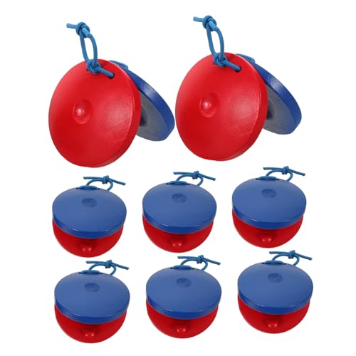 NOLITOY 8 Stück Teiliges Holz Kastagnetten für Orff Musikspielzeug zur Früherziehung Handliche Finger Kastagnetten für Rhythmusförderung und Motorische Entwicklung Geeignet für NOLITOY 8 Stück Teiliges Holz Kastagnetten für Orff Musikspielzeug zur Früherziehung Handliche Finger Kastagnetten für Rhythmusförderung und Motorische Entwicklung Geeignet für von NOLITOY