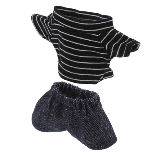NOLITOY Adorable Bärenpuppe Kleidung aus Weichem Farbbeständigem Shirt und Hose Bequemes Puppenkostüm für Kuscheltier Einfaches Ausziehen NOLITOY Adorable Bärenpuppe Kleidung aus Weichem Farbbeständigem Shirt und Hose Bequemes Puppenkostüm für Kuscheltier Einfaches Ausziehen von NOLITOY