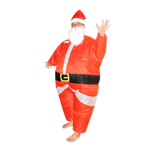 NOLITOY Aufblasbares Reitkostüm Weihnachten Sprengen Kostüm Urlaub Aufblasbares Kostüm Weihnachtsfeier Liefert Aufblasbares Outfit Aufblasbares Partykostüm Erwachsener Kleidung von NOLITOY