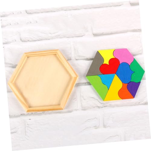 NOLITOY Buntes Holzpuzzle Herzform Teiliges Lernspielzeug für Ab Jahren mit Geometrischen Formen Beobachtung Kreativität und Feinmotorik im Eltern Junge Mädchen Spiel NOLITOY Buntes Holzpuzzle Herzform Teiliges Lernspielzeug für Ab Jahren mit Geometrischen Formen Beobachtung Kreativität und Feinmotorik im Eltern Junge Mädchen Spiel von NOLITOY
