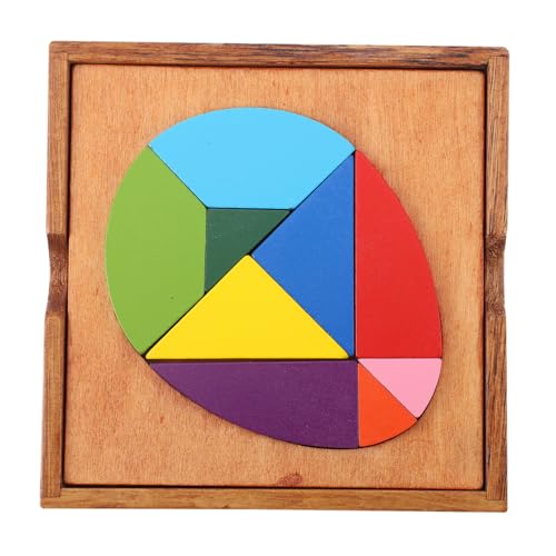 NOLITOY Buntes Tangram Holzpuzzle Ei Form Lernspielzeug für Ab Jahren Pädagogisches Stapelspielzeug Kreativität Formenverständnis und Eltern Junge Mädchen interaktion NOLITOY Buntes Tangram Holzpuzzle Ei Form Lernspielzeug für Ab Jahren Pädagogisches Stapelspielzeug Kreativität Formenverständnis und Eltern Junge Mädchen interaktion von NOLITOY