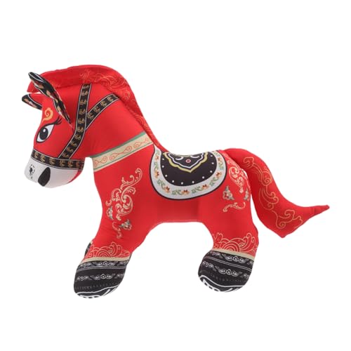 NOLITOY Chinesisches Neujahr Stoffpferd Weiches Kuscheliges Plüschtier Detaillierter Glücksbringer und Sammelfigur Dekoratives Maskottchen für Zuhause Geschenk zum Pferdejahr NOLITOY Chinesisches Neujahr Stoffpferd Weiches Kuscheliges Plüschtier Detaillierter Glücksbringer und Sammelfigur Dekoratives Maskottchen für Zuhause Geschenk zum Pferdejahr von NOLITOY