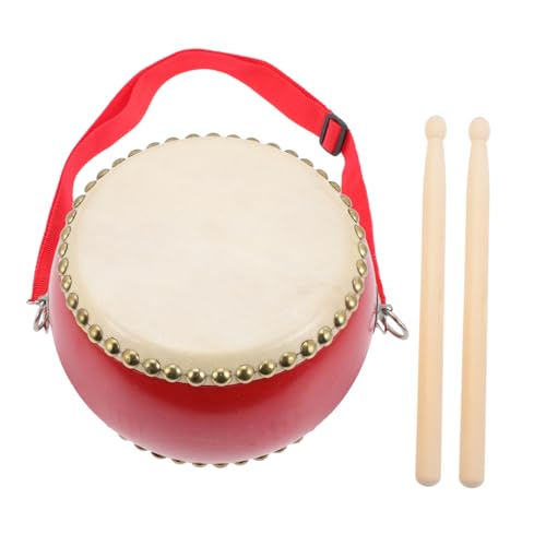 NOLITOY Cowhide Percussion Toy Drum Musikinstrument Lernspielzeug Handtrommel Schlagzeug für Jungen Mädchen Musikspielzeug Koordination NOLITOY Cowhide Percussion Toy Drum Musikinstrument Lernspielzeug Handtrommel Schlagzeug für Jungen Mädchen Musikspielzeug Koordination von NOLITOY