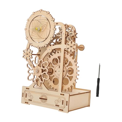 NOLITOY DIY Holz Puzzle Spieluhr mit Mechanischer Musikbox Stiftbehälter aus Langlebigem Holz Stabiles Montage für Erwachsene und Batteriefrei Tragbar und Dekorativ NOLITOY DIY Holz Puzzle Spieluhr mit Mechanischer Musikbox Stiftbehälter aus Langlebigem Holz Stabiles Montage für Erwachsene und Batteriefrei Tragbar und Dekorativ von NOLITOY