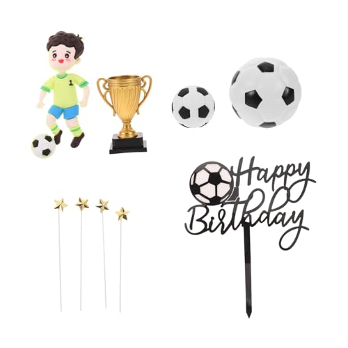NOLITOY Deko mit Realistischen Spielfiguren Fußballspieler Pokal Teiliges Party Zubehör für Sportliche Geburtstagsfeiern und Fußballfans NOLITOY Deko mit Realistischen Spielfiguren Fußballspieler Pokal Teiliges Party Zubehör für Sportliche Geburtstagsfeiern und Fußballfans von NOLITOY