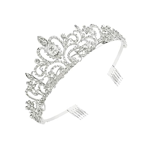 NOLITOY Elegante Strass Haarband Krone Für Hochzeiten Glamouröses Stirnband Für Prinzessinnen Kostüme Und Festliche Anlässe Hochwertiger Kopfschmuck Für Damen Und ädchen von NOLITOY