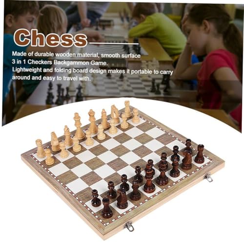 NOLITOY Faltbares Holz Schachspiel Pädagogisches Schachbrett aus Natürlichem Holz Langlebig und Sicher Fördert Geistige Entwicklung bei Kindern für Familie und Reisen NOLITOY Faltbares Holz Schachspiel Pädagogisches Schachbrett aus Natürlichem Holz Langlebig und Sicher Fördert Geistige Entwicklung bei Kindern für Familie und Reisen von NOLITOY