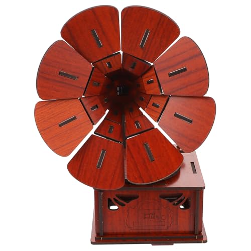NOLITOY Holz Grammophon Modell DIY Puzzle Lernspielzeug für Jungen Mädchen Kreatives Motorisches Holzspielzeug Dekoratives Retro Ornament für Zuhause NOLITOY Holz Grammophon Modell DIY Puzzle Lernspielzeug für Jungen Mädchen Kreatives Motorisches Holzspielzeug Dekoratives Retro Ornament für Zuhause von NOLITOY