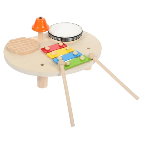 NOLITOY Holz Musikinstrument mit Xylophon Trommel Klangblock und Sticks Frühes Lernspielzeug für Jungen und Mädchen zur Spielerischen von Rhythmus und Kreativität NOLITOY Holz Musikinstrument mit Xylophon Trommel Klangblock und Sticks Frühes Lernspielzeug für Jungen und Mädchen zur Spielerischen von Rhythmus und Kreativität von NOLITOY