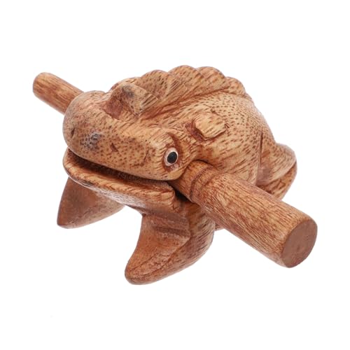 NOLITOY Holz Perkussionsinstrument Frosch Design Musikinstrument mit Klarem Klang Stilvolles aus Robustem Holz für Musikliebhaber und Dekoration NOLITOY Holz Perkussionsinstrument Frosch Design Musikinstrument mit Klarem Klang Stilvolles aus Robustem Holz für Musikliebhaber und Dekoration von NOLITOY