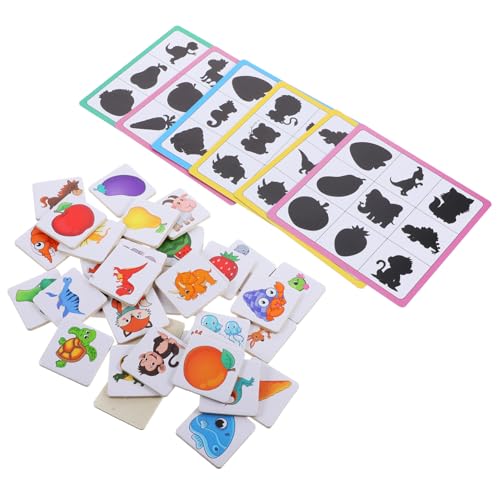 NOLITOY Holz Puzzle Cartoon Schatten Zuordnung Frühe Lernblöcke Robust Farbenfroh Motorische Handliche Form für Vorschulkinder Pädagogisch und Langlebig NOLITOY Holz Puzzle Cartoon Schatten Zuordnung Frühe Lernblöcke Robust Farbenfroh Motorische Handliche Form für Vorschulkinder Pädagogisch und Langlebig von NOLITOY