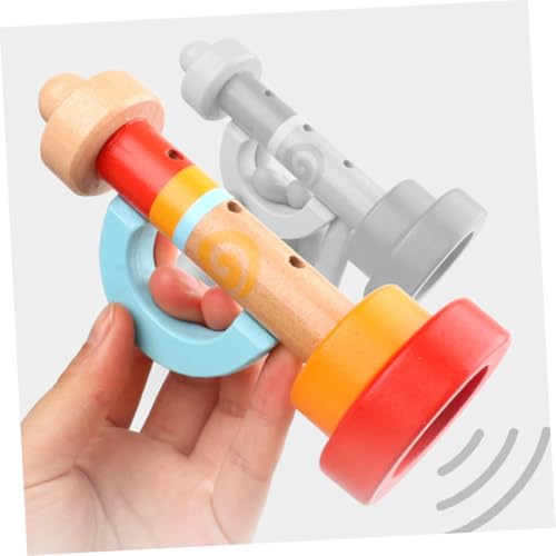 NOLITOY Holz Trompetenspielzeug für Kreatives Pädagogisches Musikinstrument aus Natürlichem Holz Leicht Farbenfroh Fördert Musikalische Entwicklung und Koordination NOLITOY Holz Trompetenspielzeug für Kreatives Pädagogisches Musikinstrument aus Natürlichem Holz Leicht Farbenfroh Fördert Musikalische Entwicklung und Koordination von NOLITOY