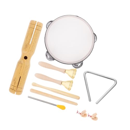 NOLITOY Holz musikinstrumente Natürliche Percussion Trommel Rassel Tamburin für Kleinkinder Pädagogisches Musikspielzeug Motorik und Gehör NOLITOY Holz musikinstrumente Natürliche Percussion Trommel Rassel Tamburin für Kleinkinder Pädagogisches Musikspielzeug Motorik und Gehör von NOLITOY