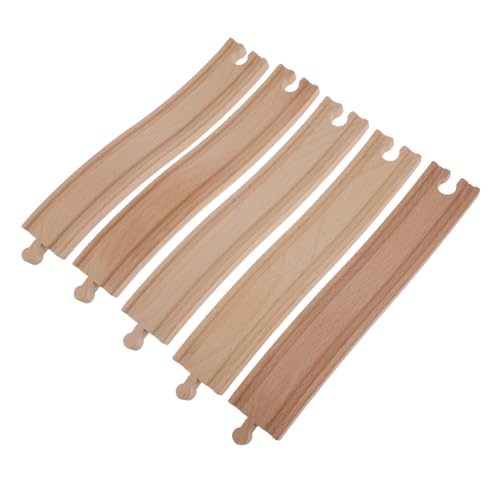 NOLITOY Holzeisenbahn Schienen Erweiterungsset aus Holz Gebogene Aufwärtsstrecke für Einfach Zusammenbaubar Langlebiges Pädagogisches für Jungen und Mädchen NOLITOY Holzeisenbahn Schienen Erweiterungsset aus Holz Gebogene Aufwärtsstrecke für Einfach Zusammenbaubar Langlebiges Pädagogisches für Jungen und Mädchen von NOLITOY