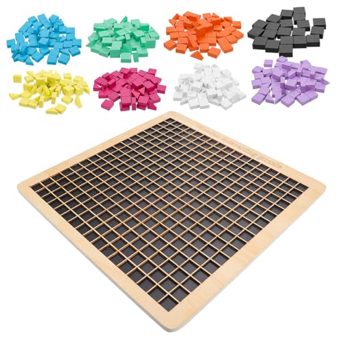 NOLITOY Holzpuzzle Bunte Musterblöcke Pädagogisches Steckspielzeug für Ab Jahren Fördert Kreativität Feinmotorik Handgefertigt aus Sicherem Holz mit Glatter Oberfläche NOLITOY Holzpuzzle Bunte Musterblöcke Pädagogisches Steckspielzeug für Ab Jahren Fördert Kreativität Feinmotorik Handgefertigt aus Sicherem Holz mit Glatter Oberfläche von NOLITOY