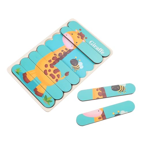 NOLITOY Holzpuzzle Doppelseitig Zebra und Giraffe Pädagogisches Steckspielzeug für Kleinkinder Fördert Kreativität Logisches und Feinmotorik Indoor und Outdoor Spielspaß NOLITOY Holzpuzzle Doppelseitig Zebra und Giraffe Pädagogisches Steckspielzeug für Kleinkinder Fördert Kreativität Logisches und Feinmotorik Indoor und Outdoor Spielspaß von NOLITOY