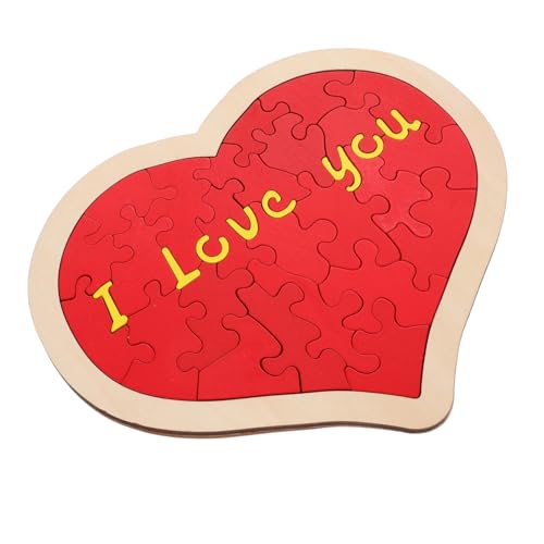 NOLITOY Holzpuzzle Herzform Rotes Holz Puzzle Valentinsgeschenk Sie Hochzeitsdeko Jahrestag Liebe Geschenkidee Desktop deko NOLITOY Holzpuzzle Herzform Rotes Holz Puzzle Valentinsgeschenk Sie Hochzeitsdeko Jahrestag Liebe Geschenkidee Desktop deko von NOLITOY