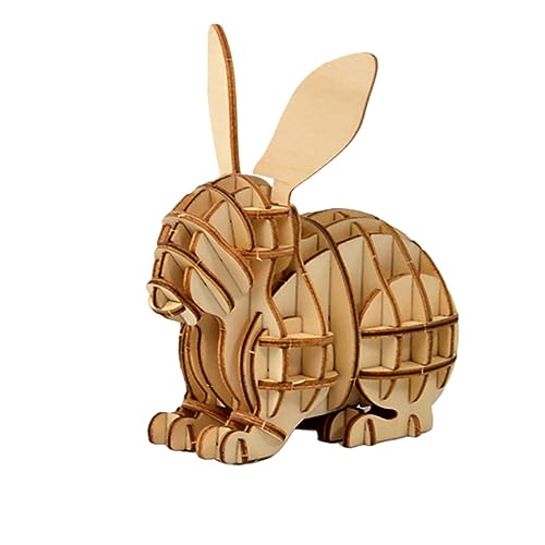 NOLITOY Holzpuzzle Kaninchen Handgefertigt Glatte Oberfläche Sicher für Lernspielzeug Hand Auge Koordination und Kreativität für Jungen und Mädchen NOLITOY Holzpuzzle Kaninchen Handgefertigt Glatte Oberfläche Sicher für Lernspielzeug Hand Auge Koordination und Kreativität für Jungen und Mädchen von NOLITOY