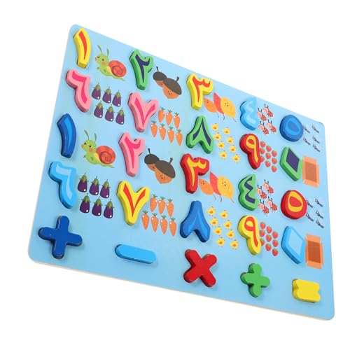 NOLITOY Holzpuzzle Lernspielzeug Arabische Zahlen und Buchstaben Montessori Formensortierung Vorschule Mittel Blau Pädagogisches Matching Puzzle NOLITOY Holzpuzzle Lernspielzeug Arabische Zahlen und Buchstaben Montessori Formensortierung Vorschule Mittel Blau Pädagogisches Matching Puzzle von NOLITOY